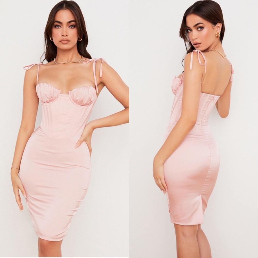 House of CB Alma Dress Blush Pink